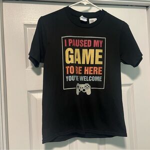 NWT Black Gaming T-Shirt Youth size Medium